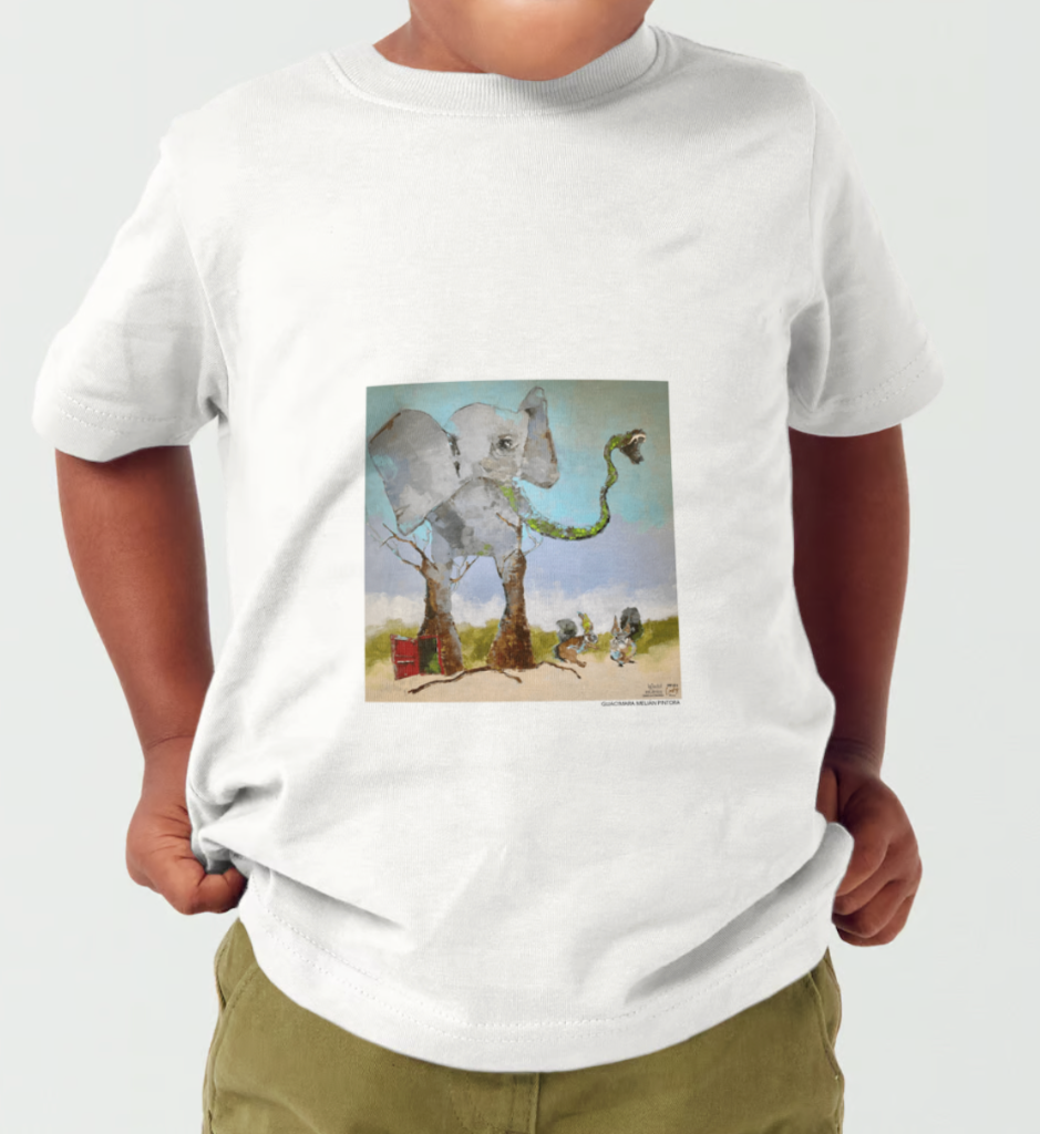 CAMISETA ELEFANTE CHIC0 LUCKY